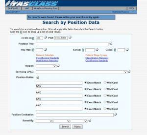 fasclass search by position data.